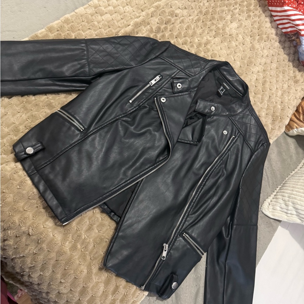 Forever 21 Black Leather Jacket
